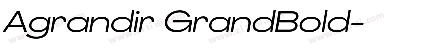 Agrandir GrandBold字体转换